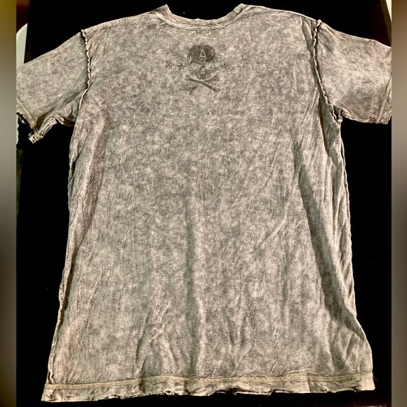 SOLD! Reversible Affliction Men’s American Customs Graphic TEE size Medium - Picture 4 of 7